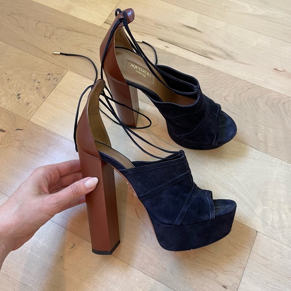 Aquazzura Shoes - Aquazzura Suede Platform Heels